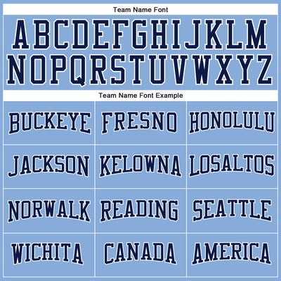 Custom Light Blue Navy-White Long Sleeve Performance T-Shirt