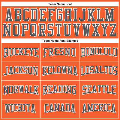 Custom Orange Steel Gray-White Long Sleeve Performance T-Shirt