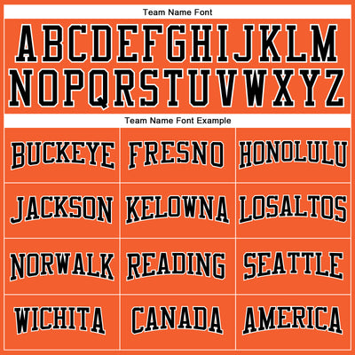 Custom Orange Black-White Long Sleeve Performance T-Shirt