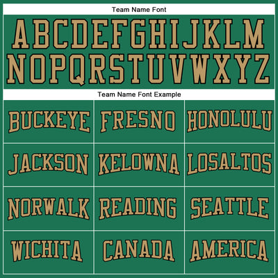 Custom Kelly Green Old Gold-Black Long Sleeve Performance Salute To Service T-Shirt