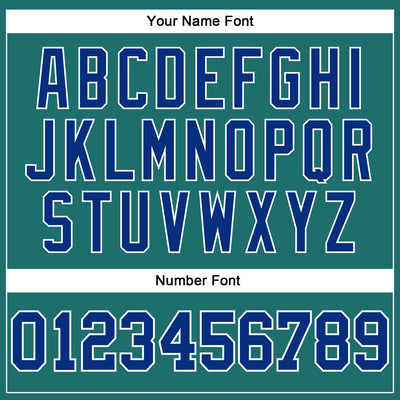 Custom Aqua Royal-White Long Sleeve Performance T-Shirt