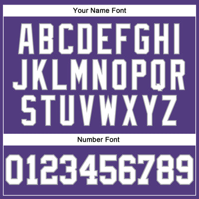 Custom Purple White-Gray Long Sleeve Performance T-Shirt