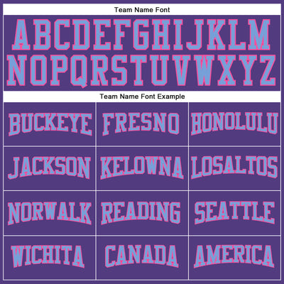 Custom Purple Light Blue-Pink Long Sleeve Performance T-Shirt