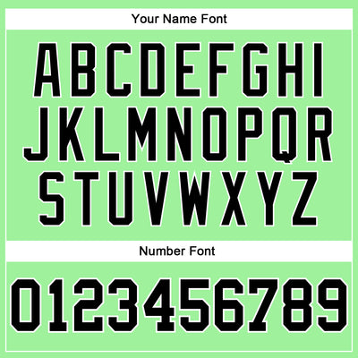 Custom Pea Green Black-White Long Sleeve Performance T-Shirt