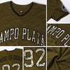 Custom Olive Camo-Black Authentic Salute To Service Baseball Jersey