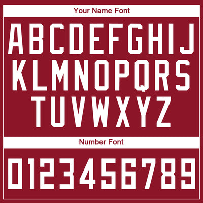 Custom Maroon White Round Neck Suit Basketball Jersey