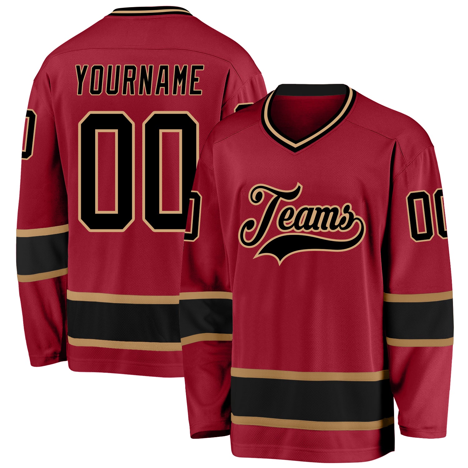 Maroon hockey jersey Clearance