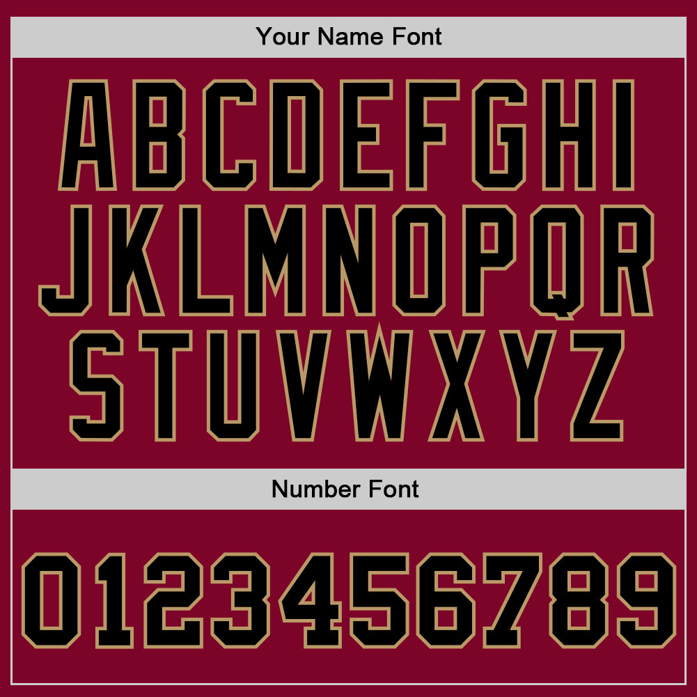 Custom Maroon Black-Old Gold Authentic Throwback Basketball Jersey