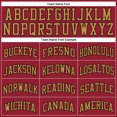 Custom Maroon White Pinstripe Black-Old Gold Authentic Basketball Jersey