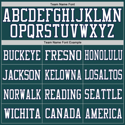 Custom Midnight Green White-Navy Mesh Authentic Football Jersey