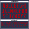 Custom Navy Navy-Red Authentic Baseball Jersey