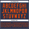 Custom Navy Navy-Orange Authentic Baseball Jersey