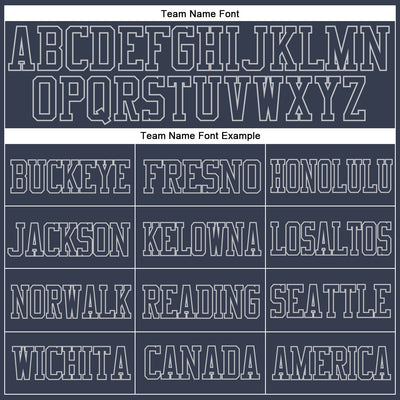 Custom Navy Navy-White Mesh Authentic Football Jersey