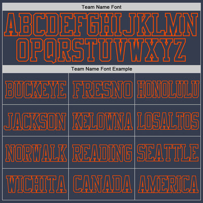 Custom Navy Navy-Orange Mesh Authentic Football Jersey