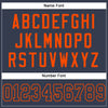 Custom Navy Navy-Orange Mesh Authentic Football Jersey