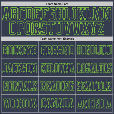 Custom Navy Navy-Neon Green Mesh Authentic Football Jersey