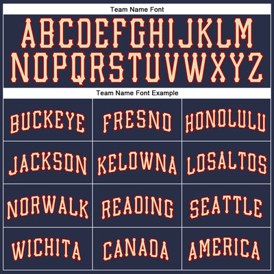 Custom Navy Cream-Red Authentic Sleeveless Baseball Jersey