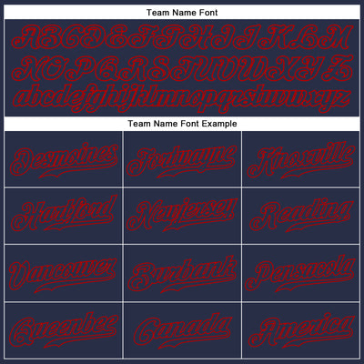 Custom Navy Navy-Red Authentic Sleeveless Baseball Jersey