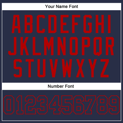 Custom Navy Navy-Red Authentic Sleeveless Baseball Jersey