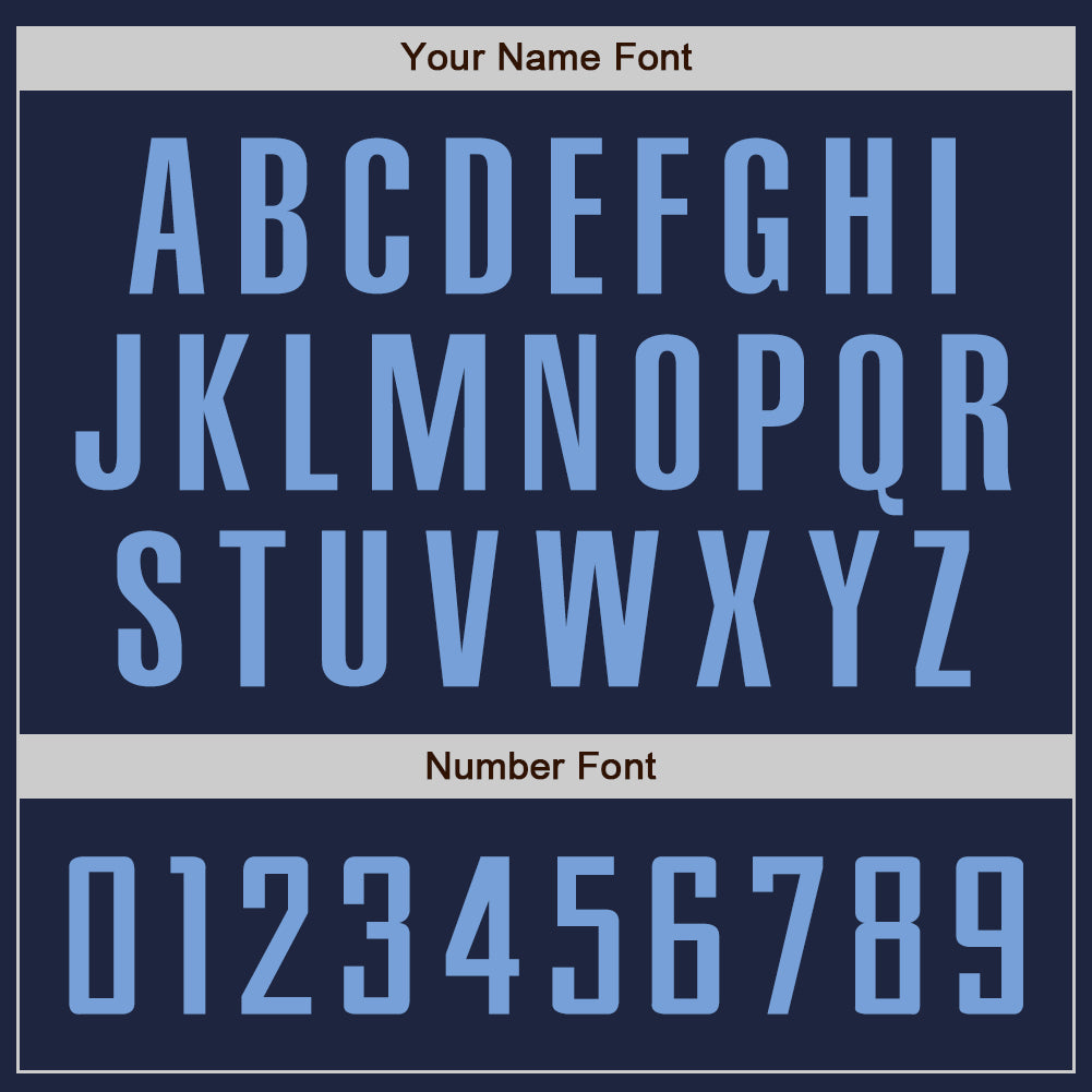 Custom Navy Light Blue Authentic Baseball Jersey