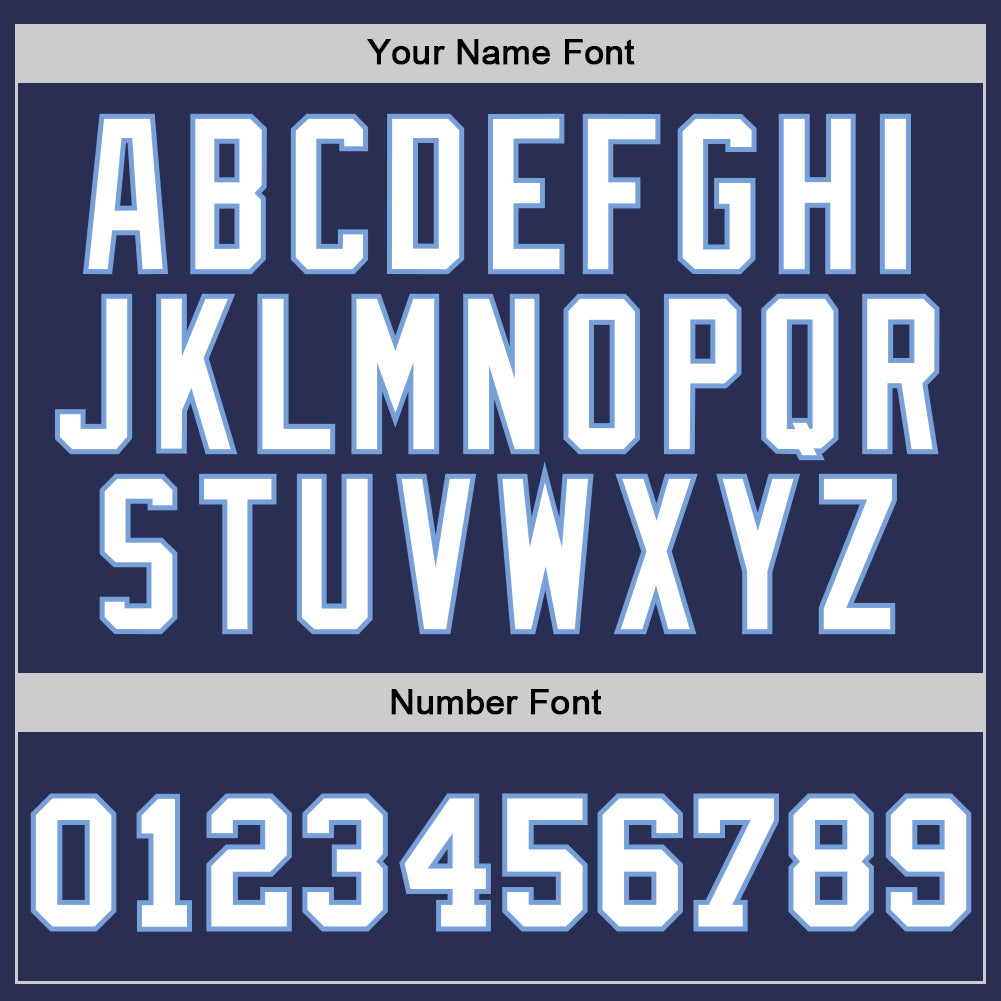 Custom Navy White-Light Blue Authentic Throwback Basketball Jersey