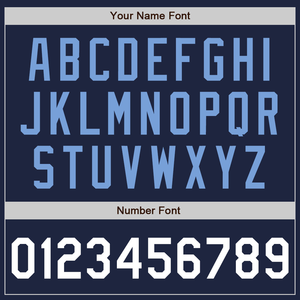 Custom Navy White-Light Blue Authentic Baseball Jersey