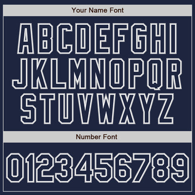 Custom Navy Navy-Gray Authentic Baseball Jersey