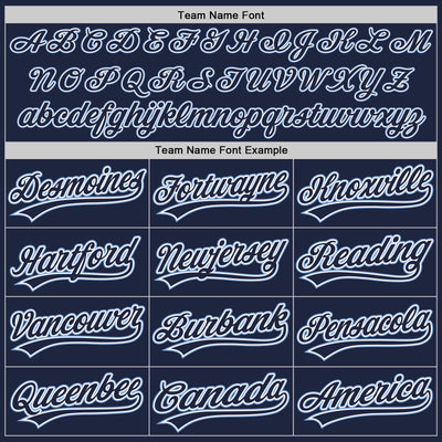 Custom Navy Navy-Light Blue Authentic Baseball Jersey