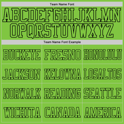 Custom Neon Green Neon Green-Black Mesh Authentic Football Jersey