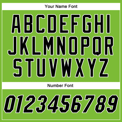 Custom Neon Green Black-White Authentic Baseball Jersey