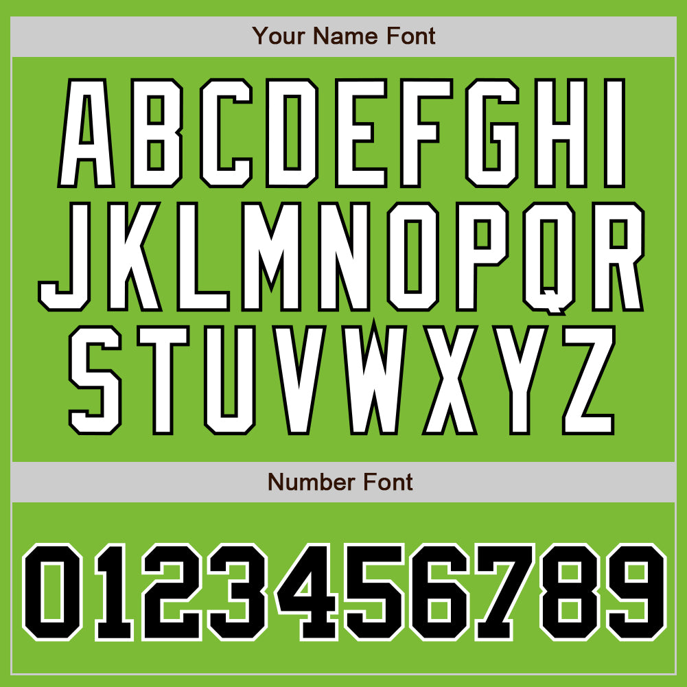 Custom Neon Green Black Pinstripe Black-White Authentic Baseball Jersey