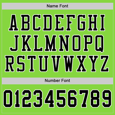 Custom Neon Green Black-White Mesh Authentic Football Jersey