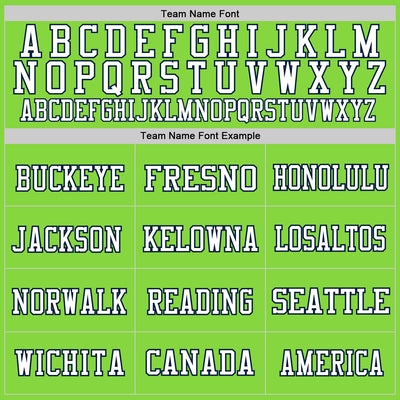 Custom Neon Green Navy-White Mesh Authentic Football Jersey