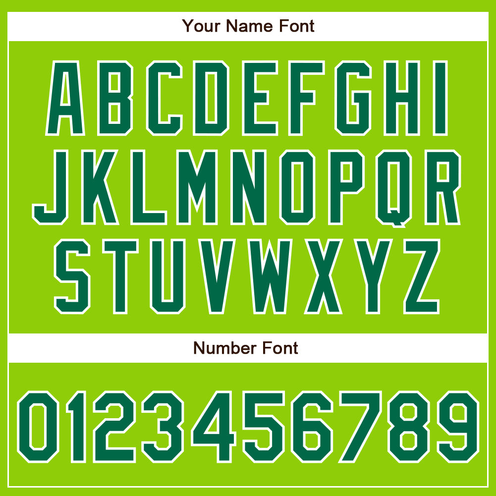 Custom Neon Green Kelly Green-White Authentic Baseball Jersey