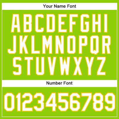 Custom Neon Green White-Yellow Authentic Baseball Jersey