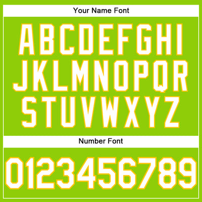 Custom Neon Green White-Yellow Performance T-Shirt