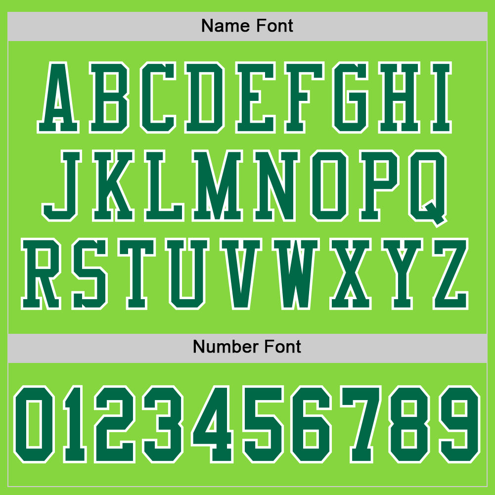 Custom Neon Green Kelly Green-White Mesh Authentic Football Jersey