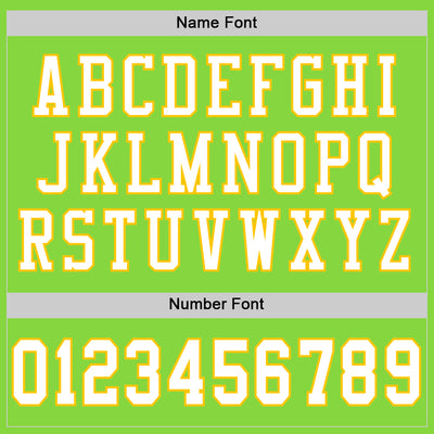 Custom Neon Green White-Yellow Mesh Authentic Football Jersey