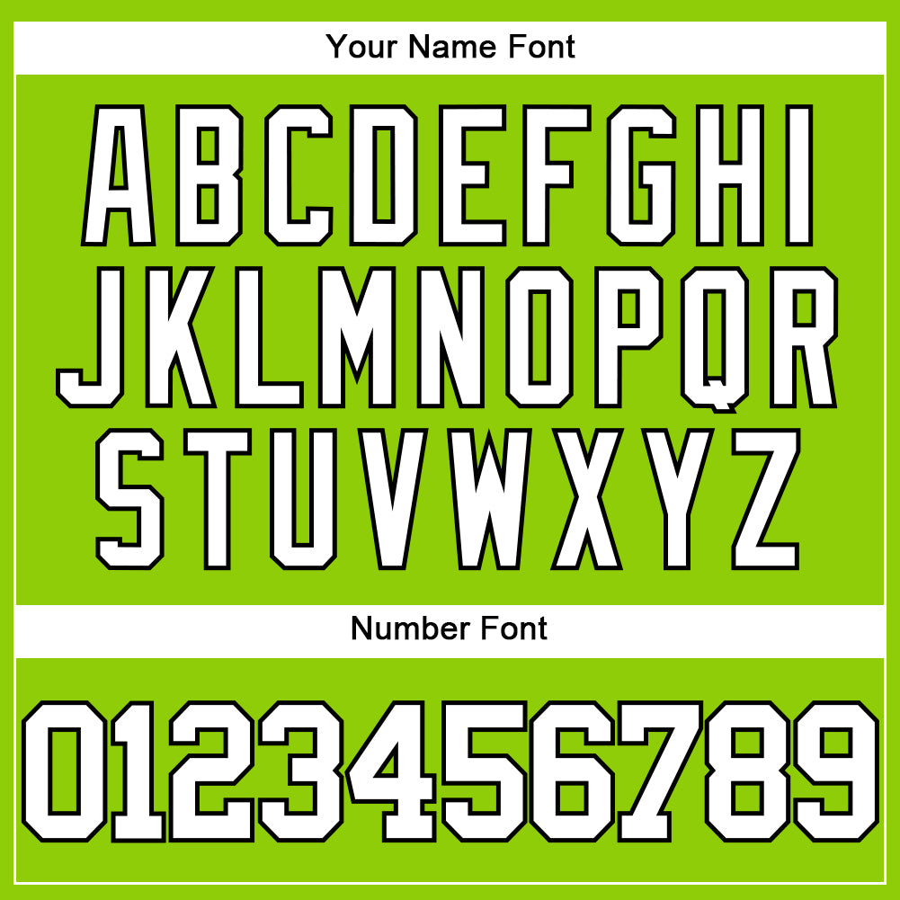 Custom Neon Green White-Black Authentic Baseball Jersey