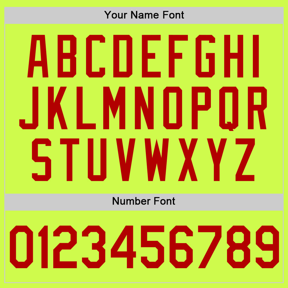 Custom Neon Green Red-White Authentic Throwback Baseball Jersey