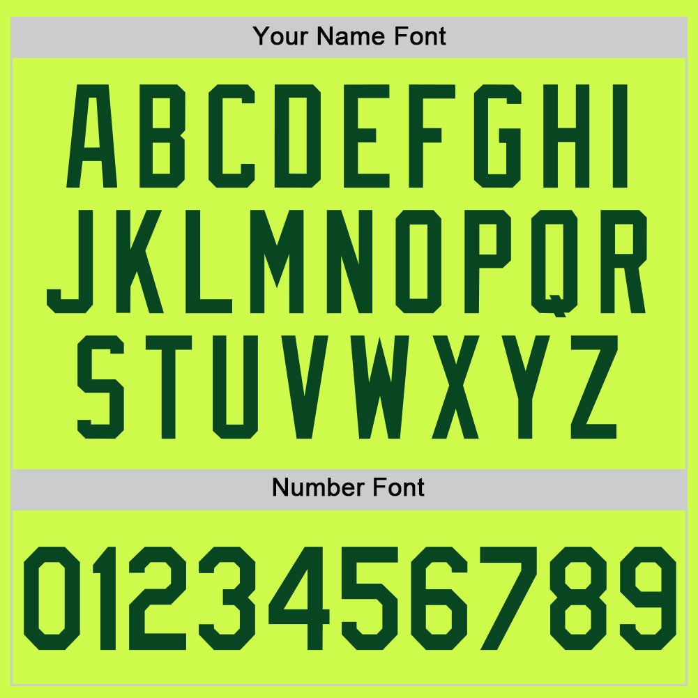 Custom Neon Green Green-White Authentic Throwback Baseball Jersey