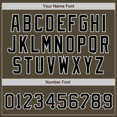 Custom Olive Black-White Authentic Salute To Service Baseball Jersey