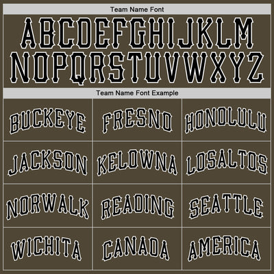 Custom Olive Black-White Authentic Salute To Service Baseball Jersey