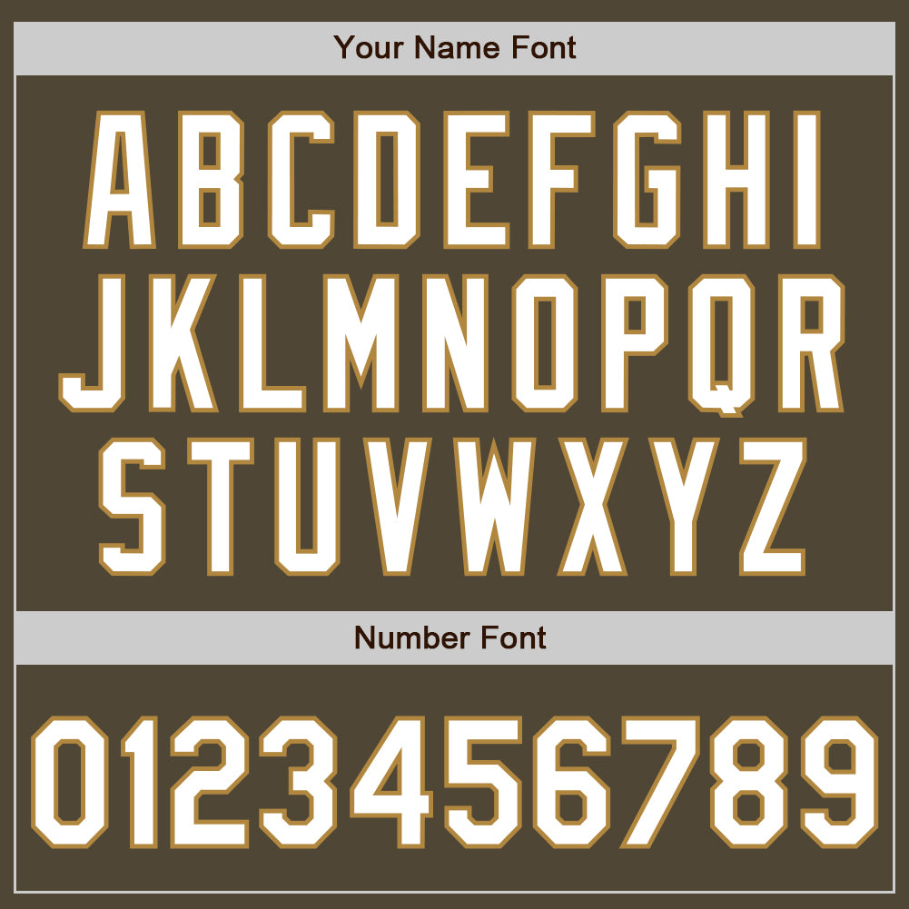 Custom Olive White-Old Gold Authentic Salute To Service Baseball Jersey