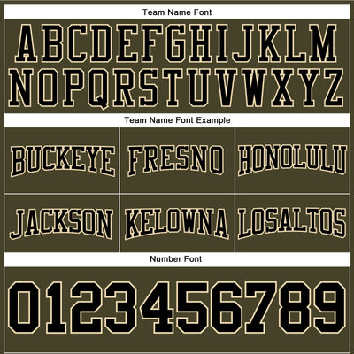 Custom Stitched Olive Black-City Cream Football Pullover Sweatshirt Salute To Service Hoodie