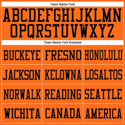 Custom Orange Orange-Black Mesh Authentic Football Jersey