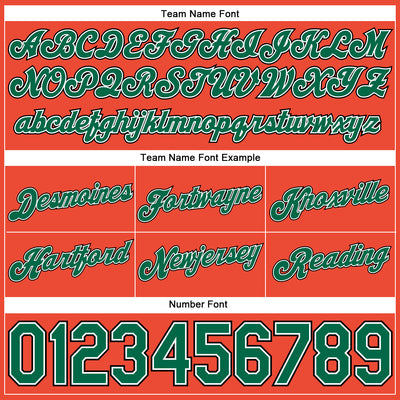 Custom Orange Black Pinstripe Kelly Green-White Authentic Basketball Shorts