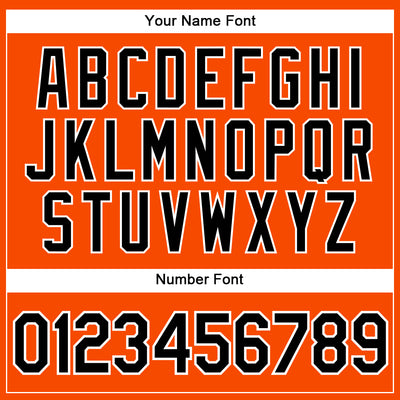 Custom Orange Black-White Authentic Sleeveless Baseball Jersey