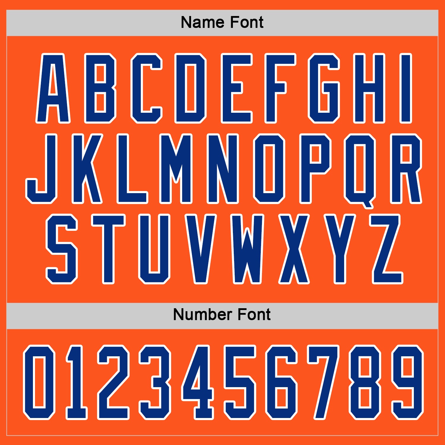 Custom Orange Royal-White Hockey Jersey