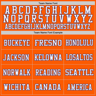 Custom Orange Purple-White Mesh Authentic Football Jersey